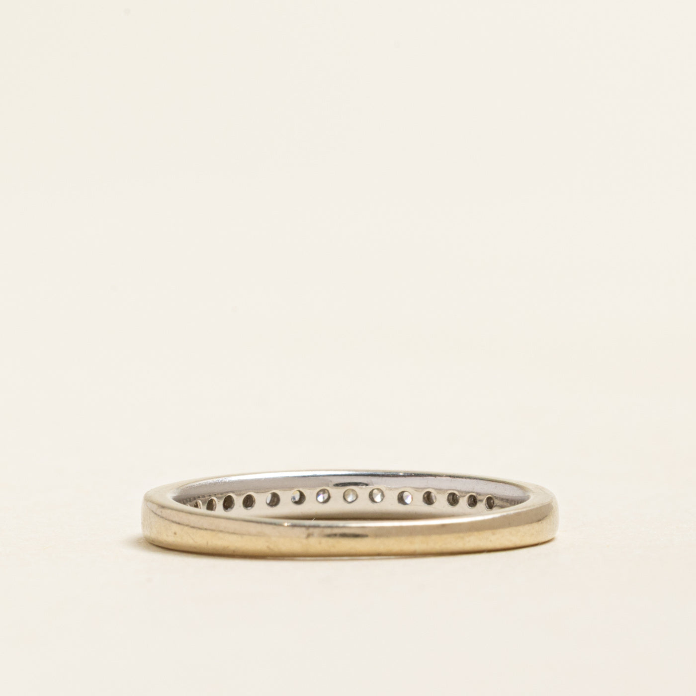 18k Semi Eternity Diamond Band | 0.12ctw | 2.30mm | SZ 5.75