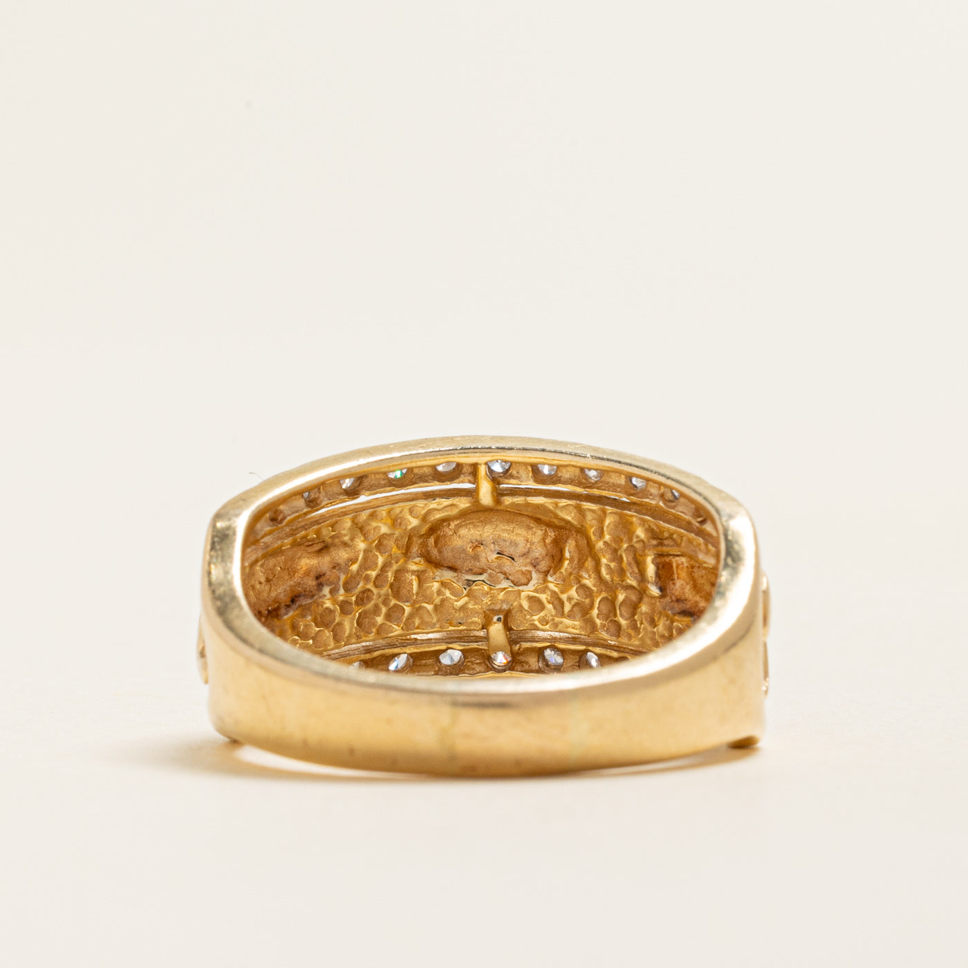 Semi Eternity Diamond Panther Ring | 0.20ctw | SZ 8
