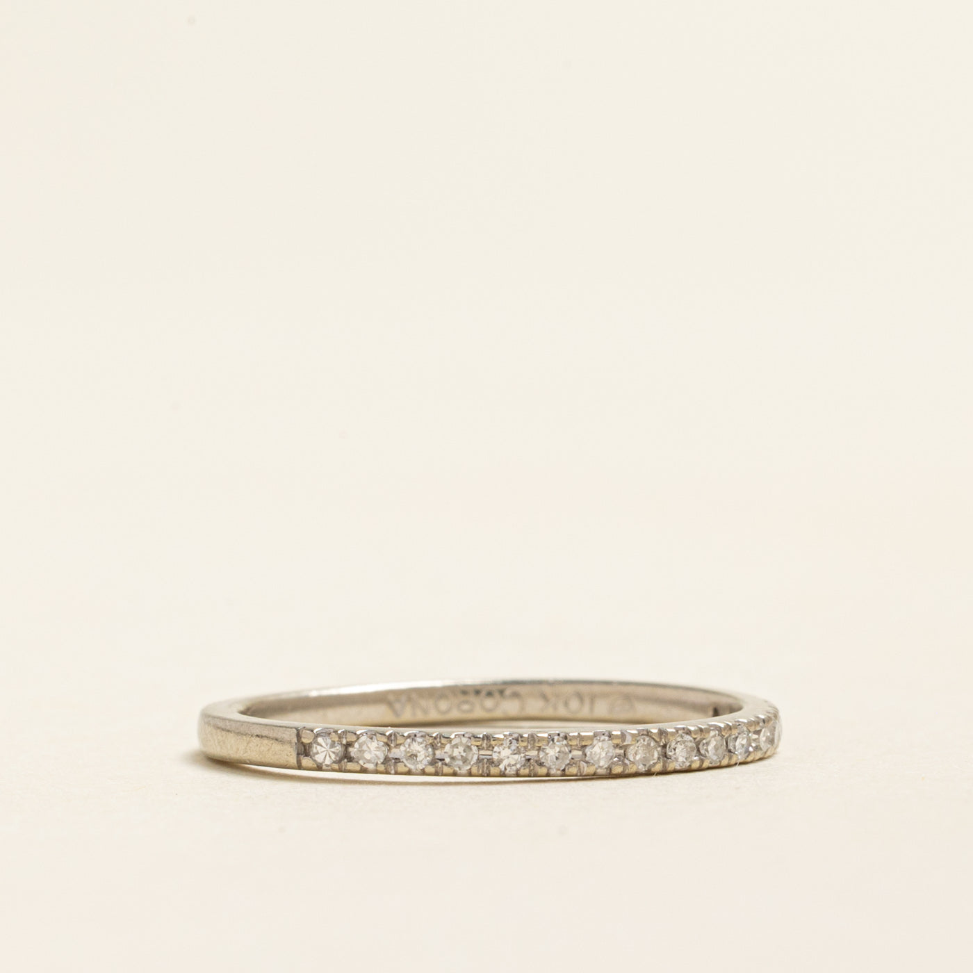 Semi Eternity Diamond Band | 0.12ctw | 1.55mm | SZ 6.5