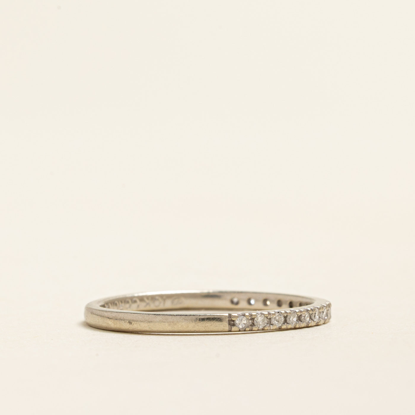 Semi Eternity Diamond Band | 0.12ctw | 1.55mm | SZ 6.5