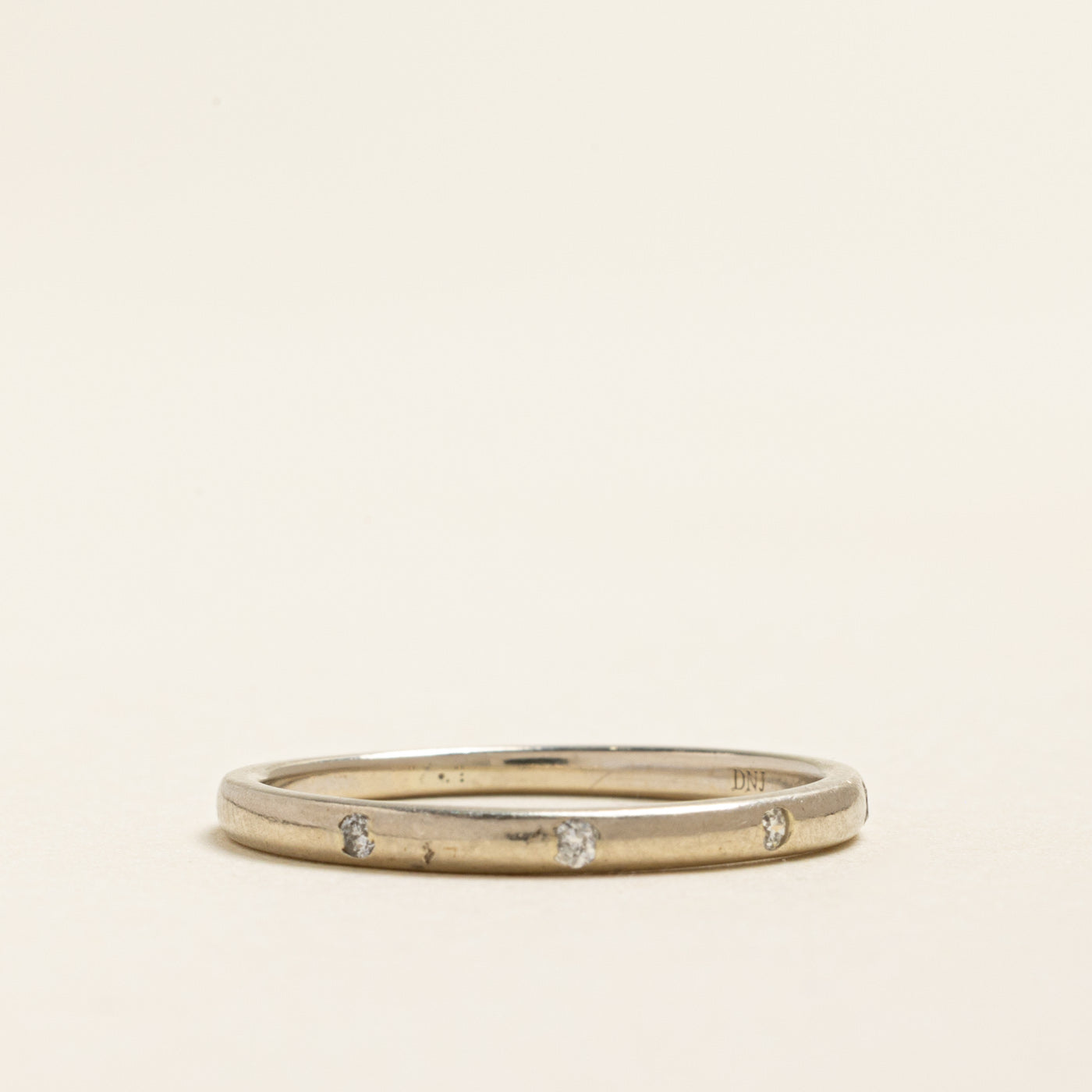 Four Stone Flush Set Diamond Band | 0.05ctw | 2.00mm | SZ 8