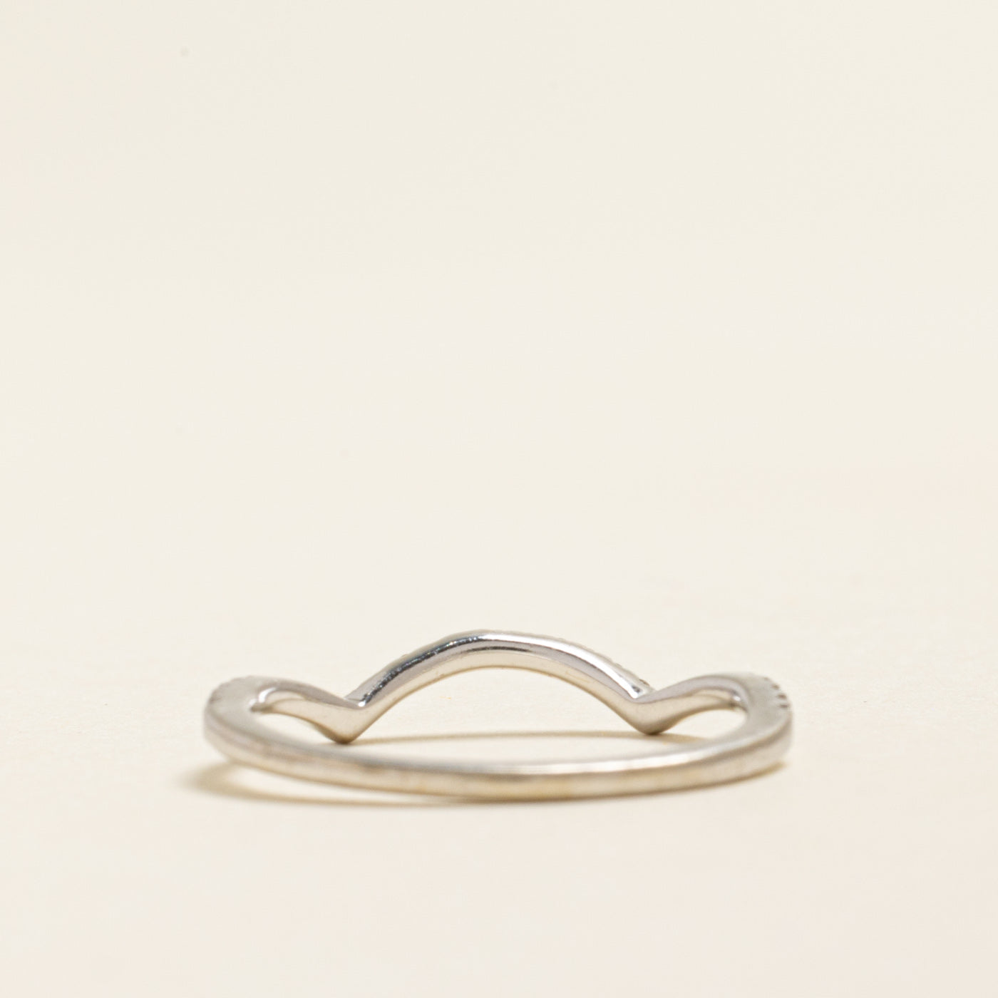Bague contour en diamants demi-éternité | 0,16 ct | Taille 6,5