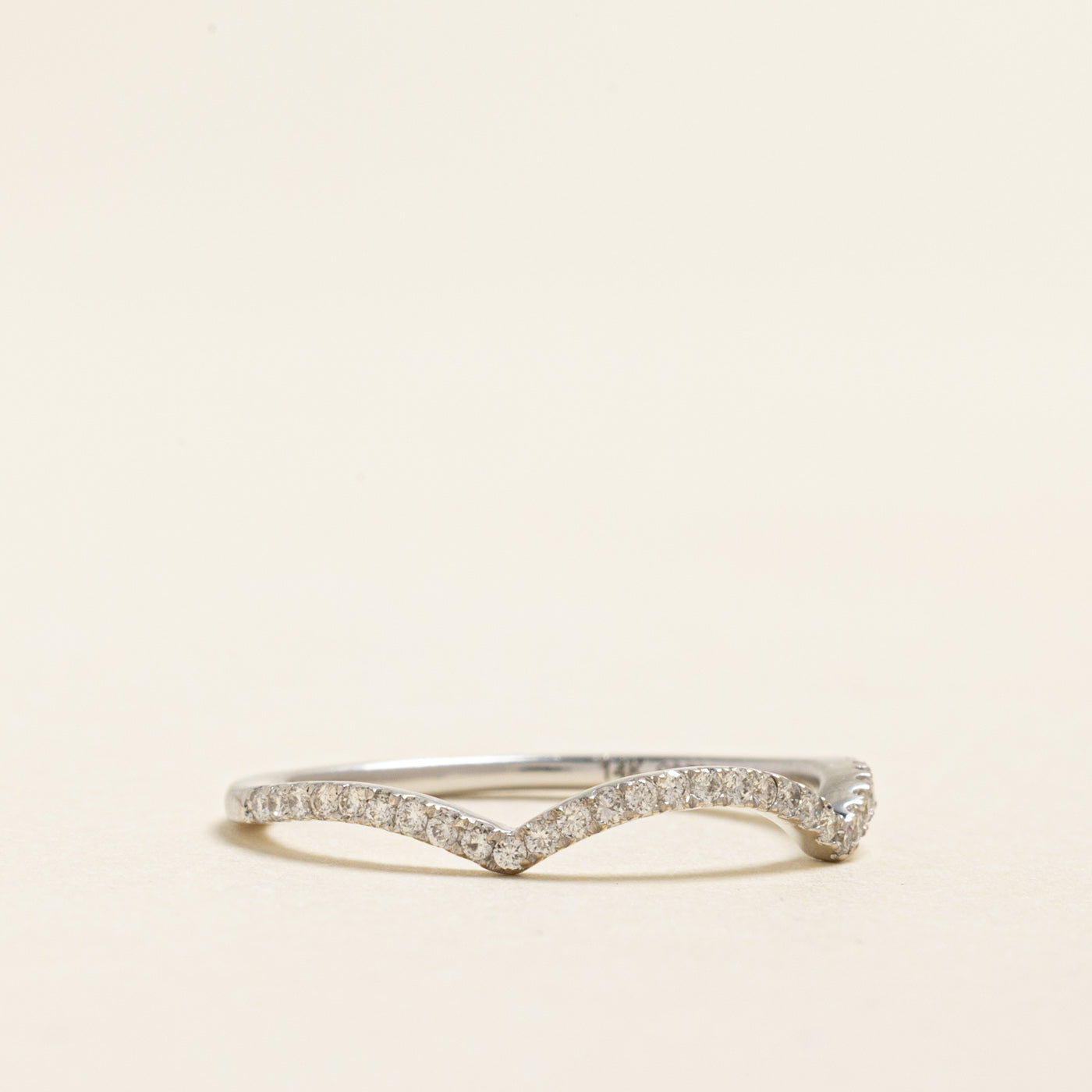 Semi Eternity Diamond Contour Ring | 0.15ctw | SZ 6.5