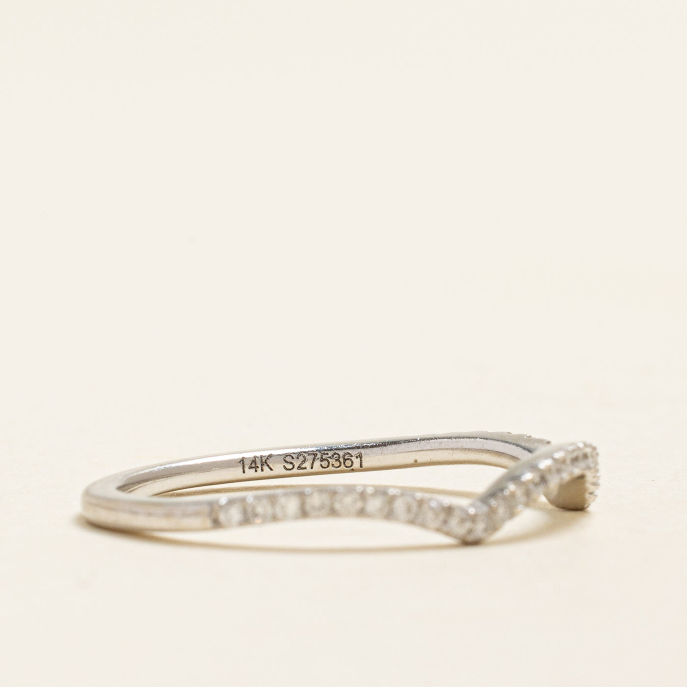 Semi Eternity Diamond Contour Ring | 0.15ctw | SZ 6.5