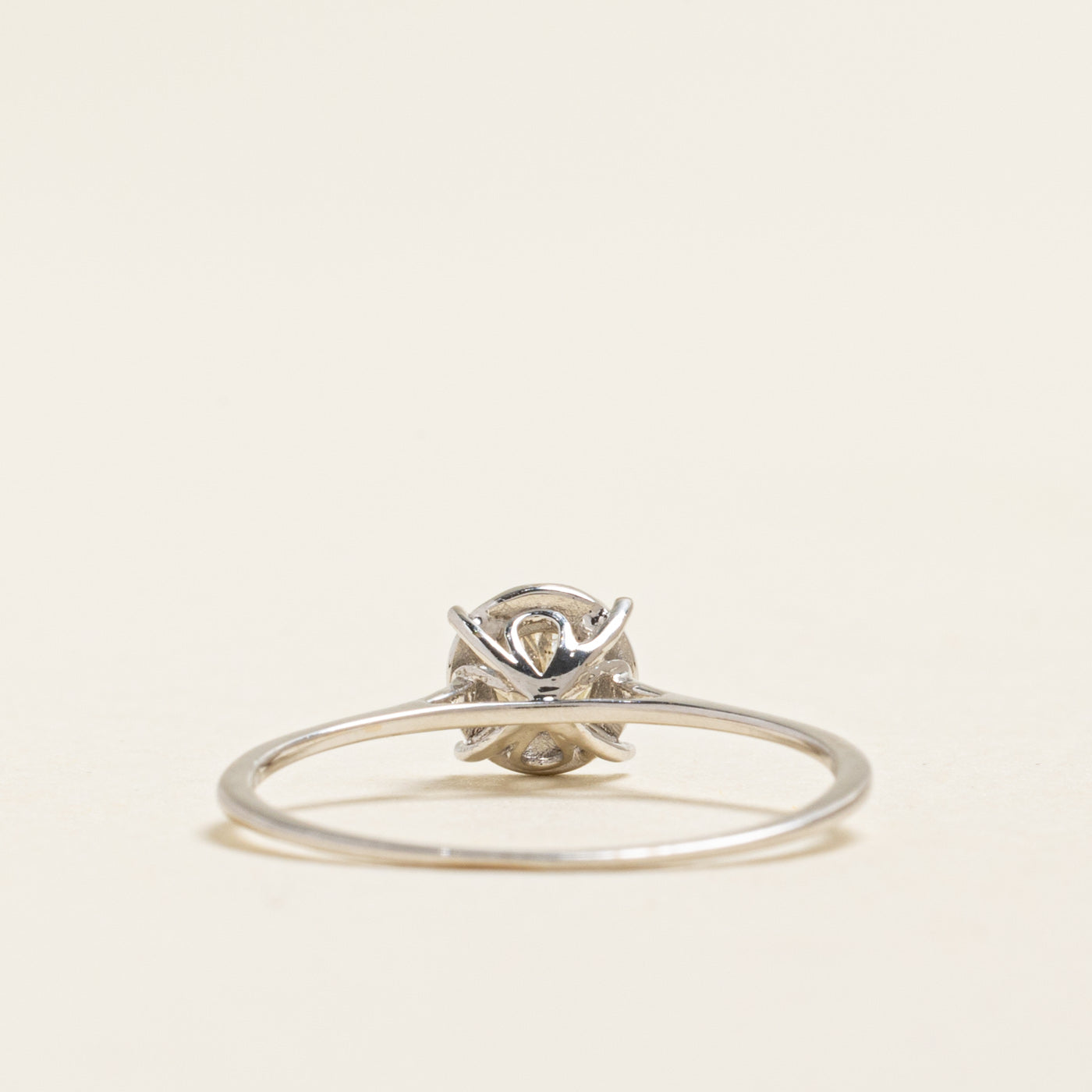 18k Illusion Set Champagne Diamond Ring | 0.20ct | SZ 6.25