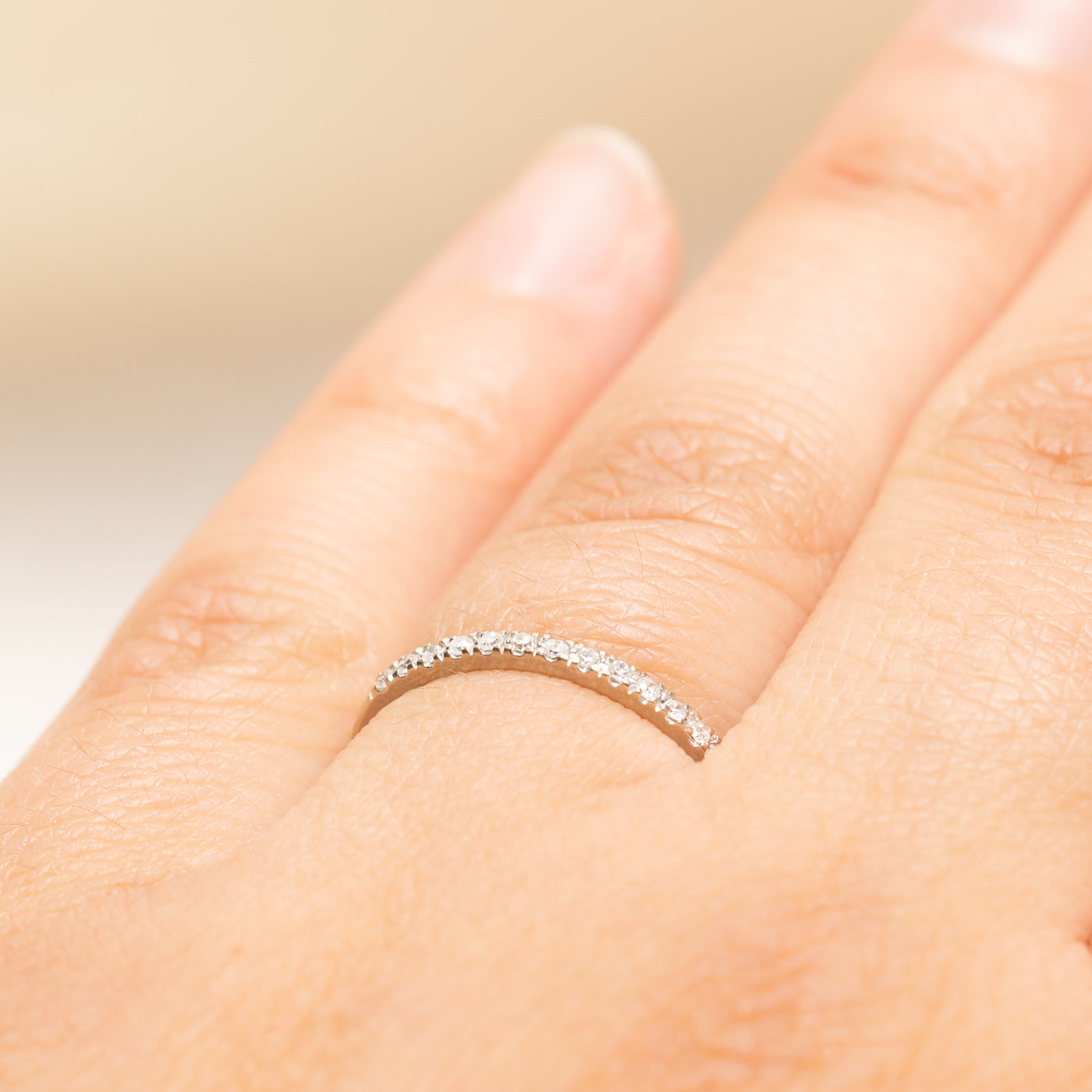 Semi Eternity Diamond Band | 0.12ctw | 1.55mm | SZ 6.5