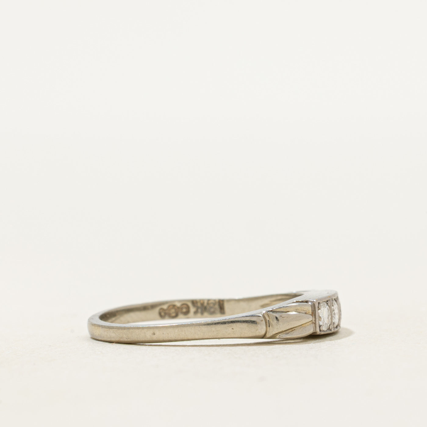 18k Four Stone Diamond Band | SZ 5