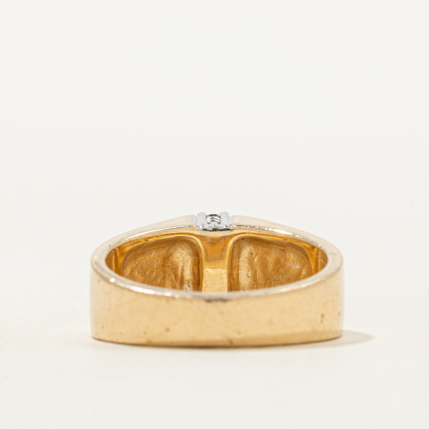 Three Stone Diamond Columnn Ring | SZ 6.5