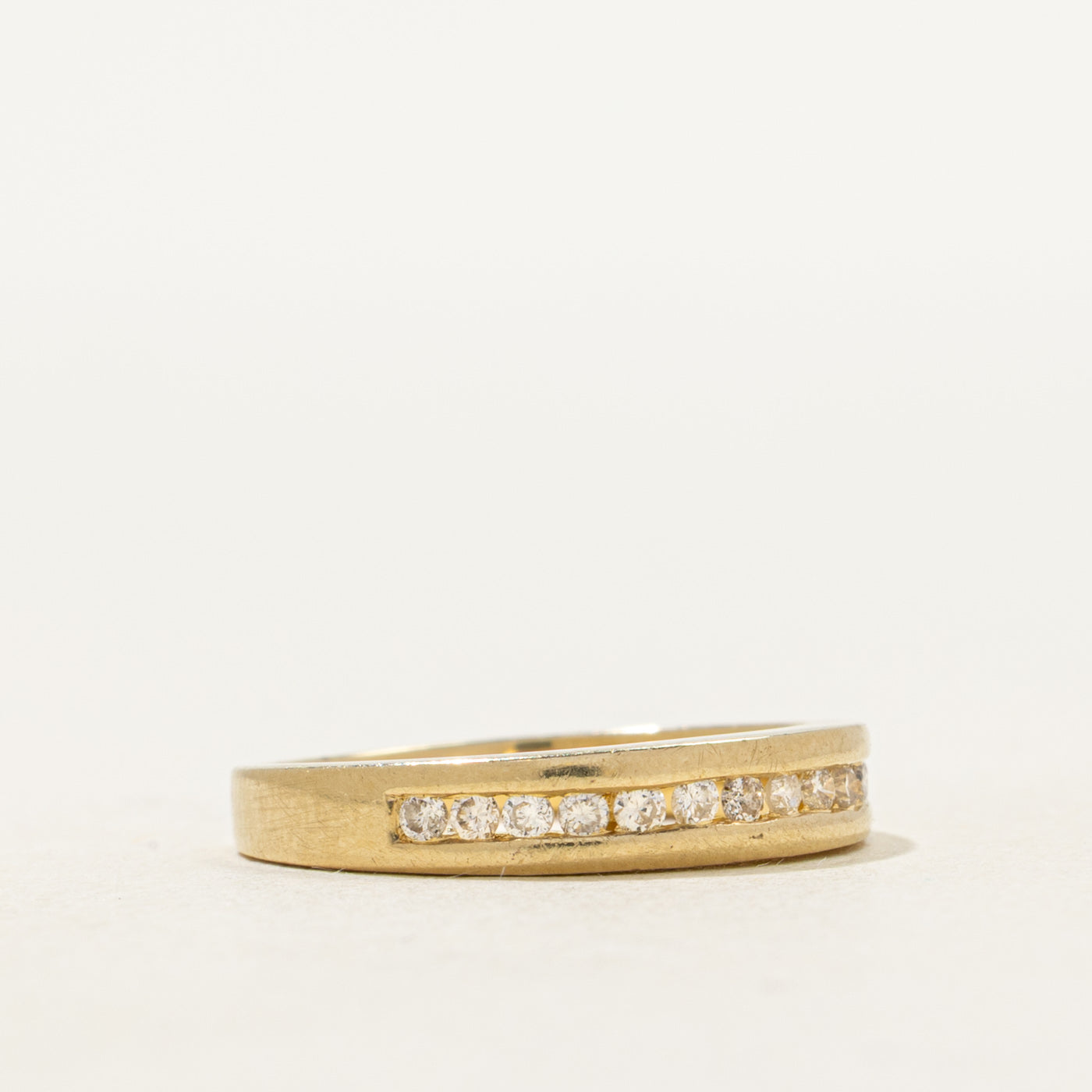 Semi Eternity Channel Set Diamond Band | SZ 4