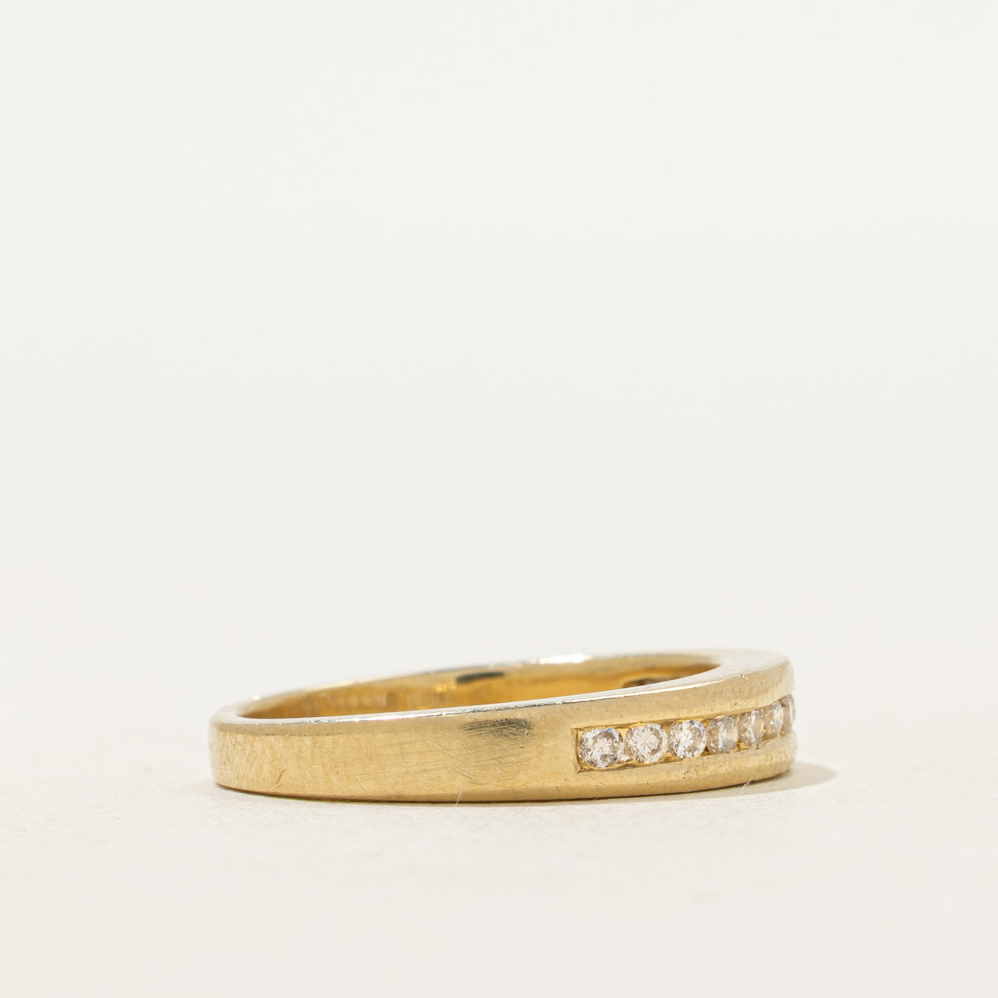 Semi Eternity Channel Set Diamond Band | SZ 4