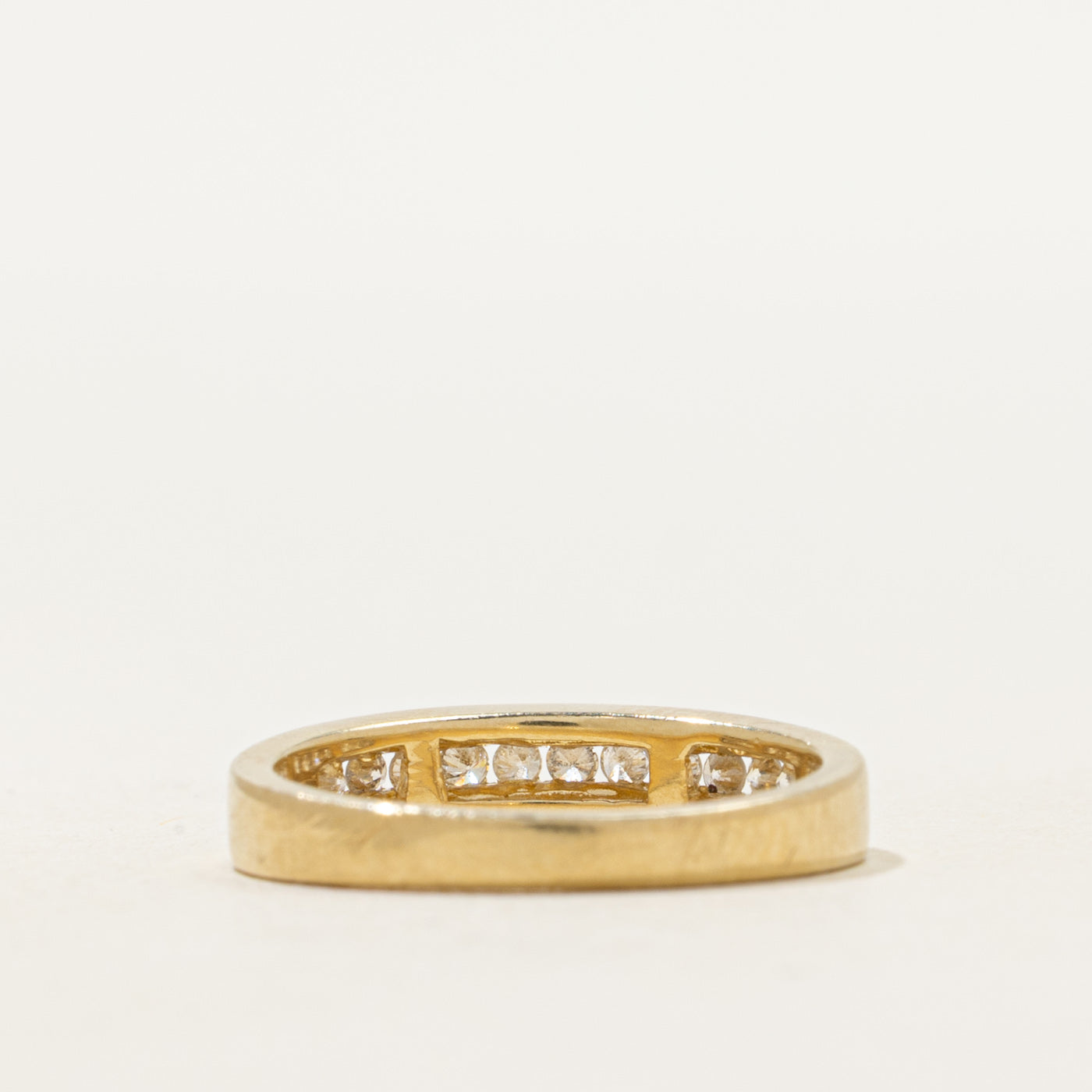 Semi Eternity Channel Set Diamond Band | SZ 4