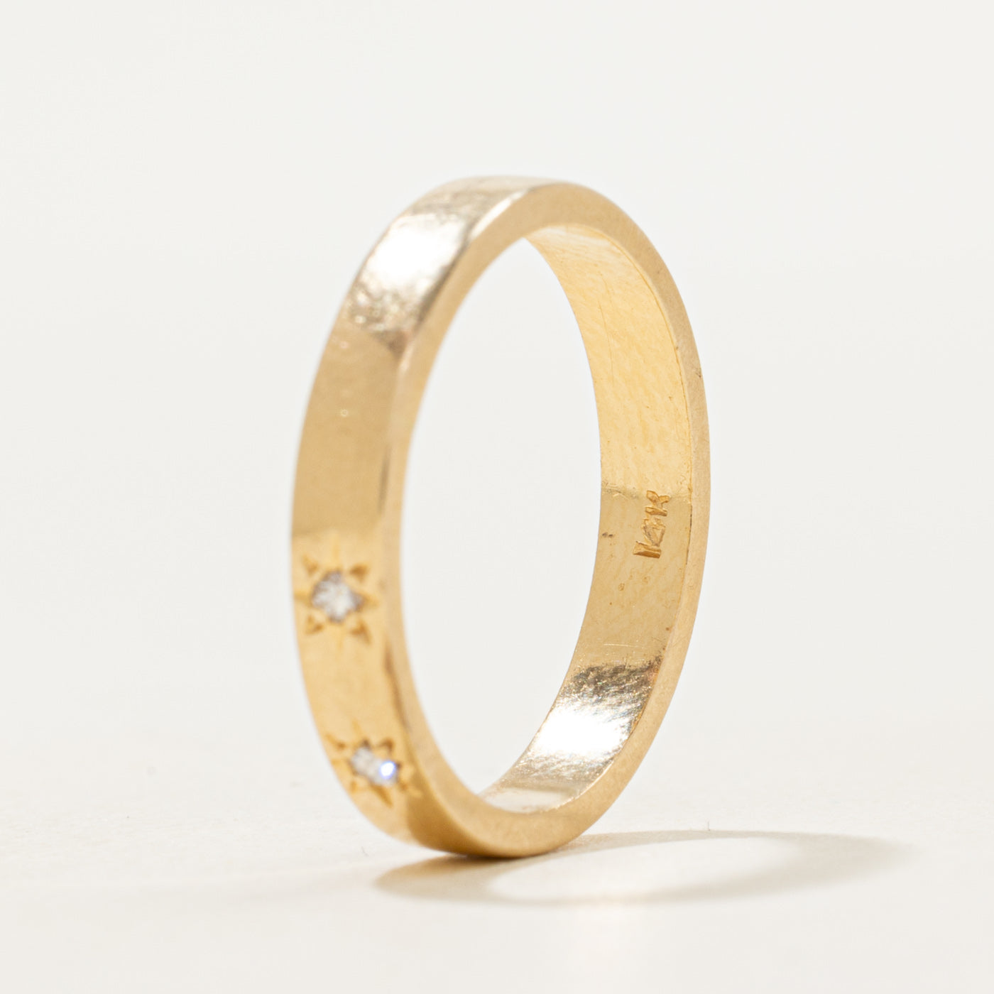 Star Set Two Stone Diamond Band | 3.14mm | SZ 6.5