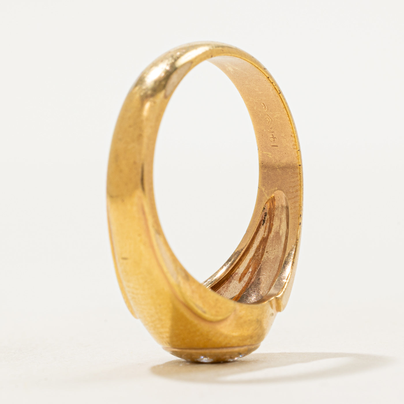 Flush Set Diamond Halo Dome Ring | SZ 10.25