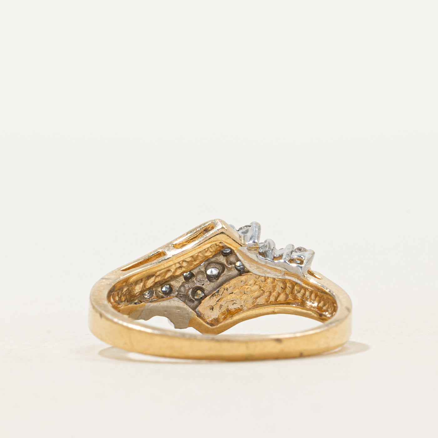 Diamond Waterfall Bypass Ring | SZ 5.75