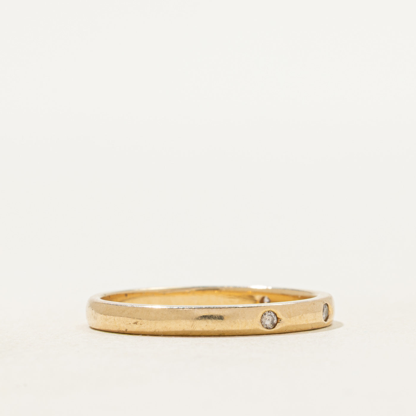Four Stone Flush Set Diamond Band | 2.38mm | SZ 6.25