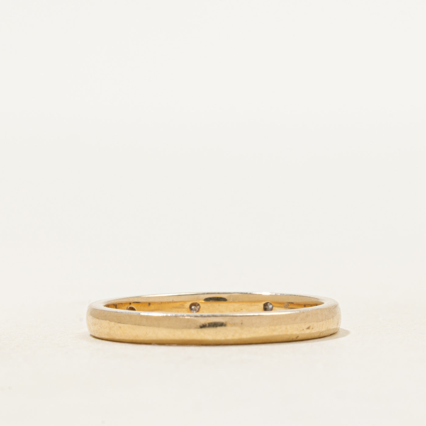 Four Stone Flush Set Diamond Band | 2.38mm | SZ 6.25