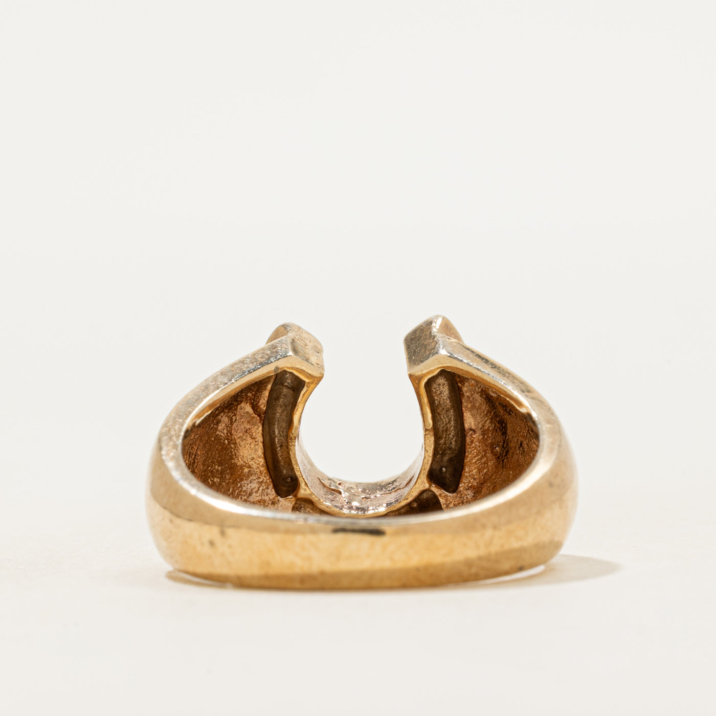 Four Stone Diamond Horseshoe Ring | SZ 7.5