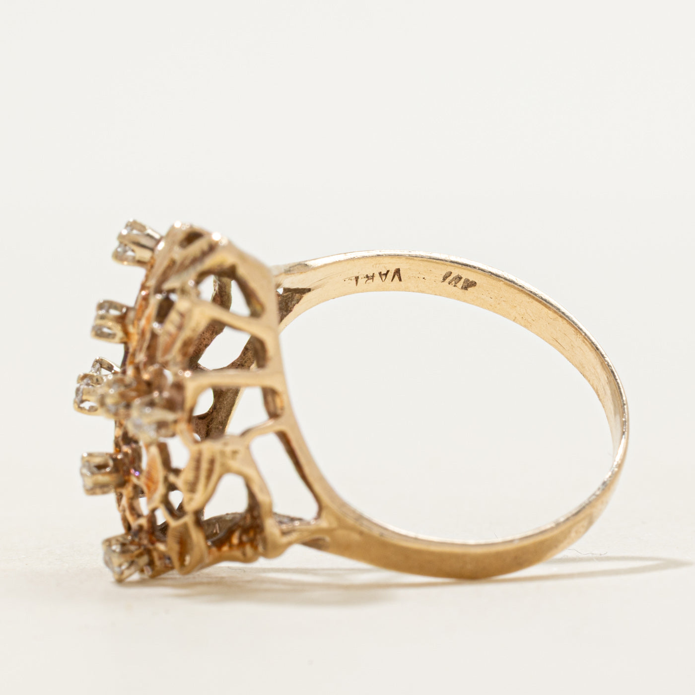 Diamond Honeycomb Openwork Ring | SZ 6.75