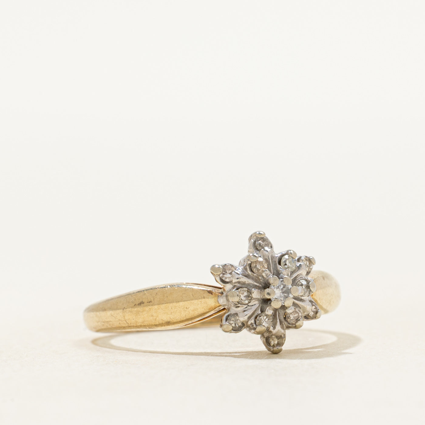 Diamond Snowflake Cluster Ring | SZ 6
