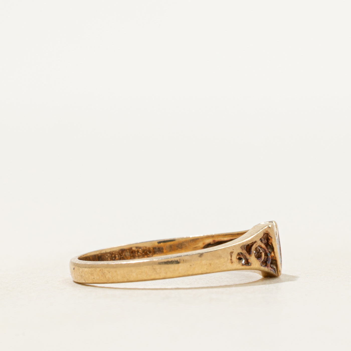 Diamond Scrollwork Heart Ring | SZ 6.25
