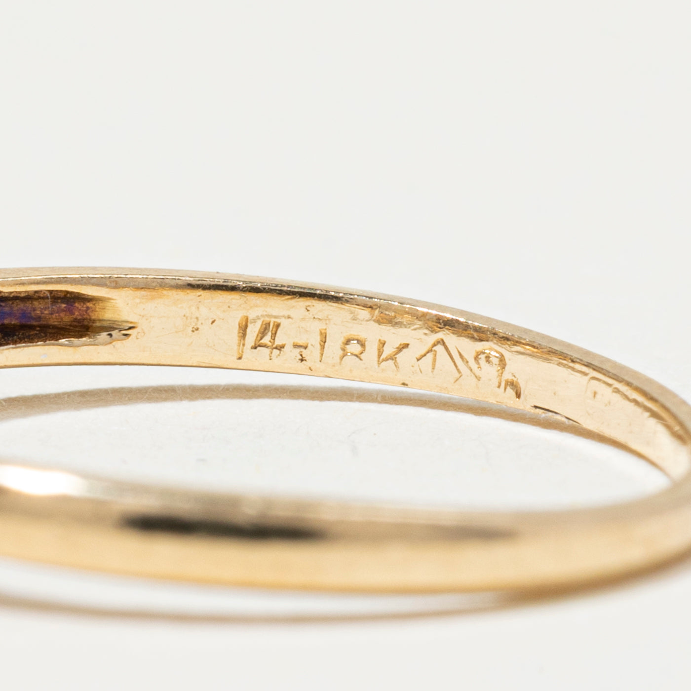 Two Tone Gold Illusion Set Diamond Ring | SZ 6