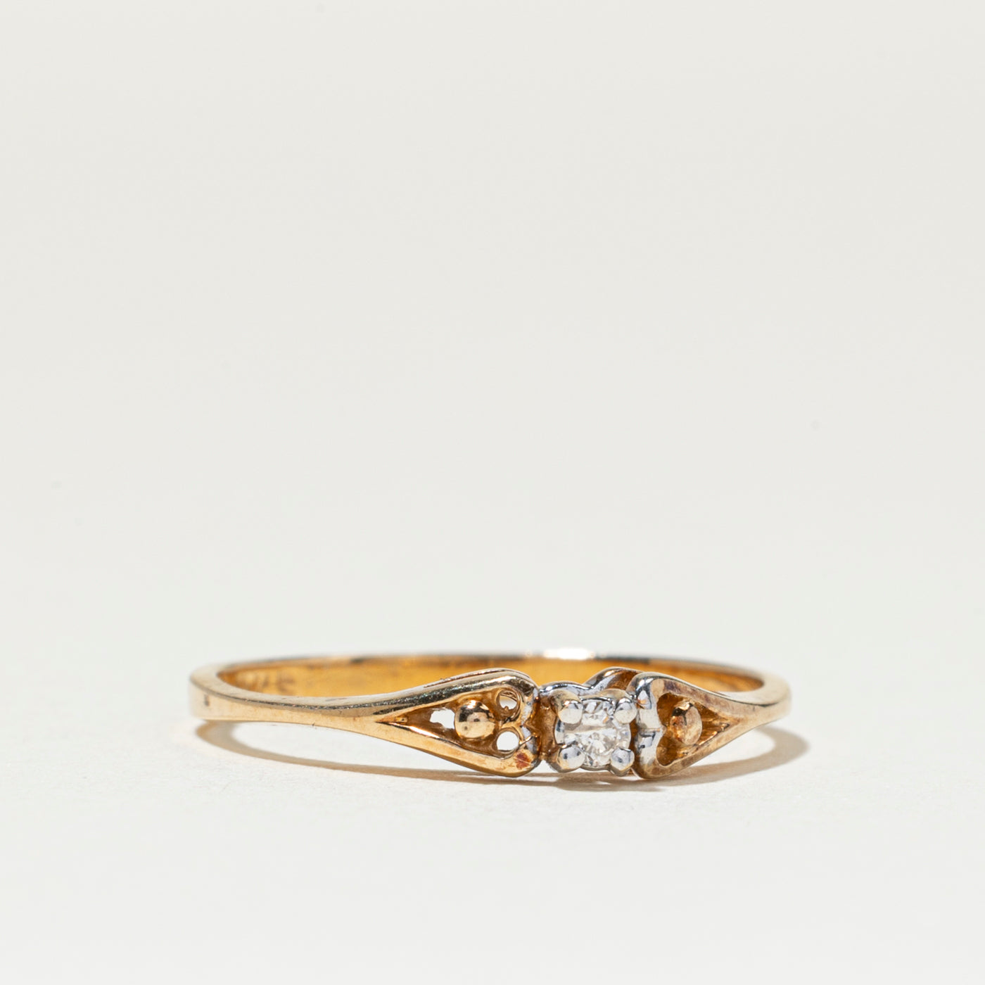 Bague Illusion sertie de diamants, taille 5,75