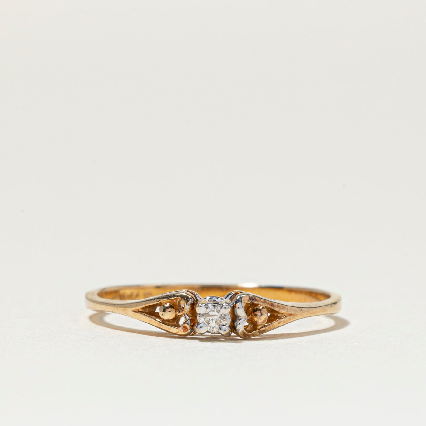 Bague Illusion sertie de diamants, taille 5,75