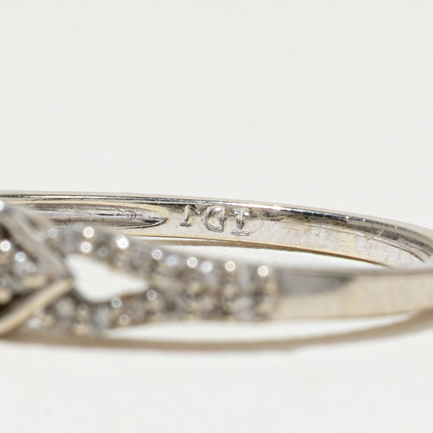 Illusion Set Diamond Heart Accented Ring | SZ 6.25