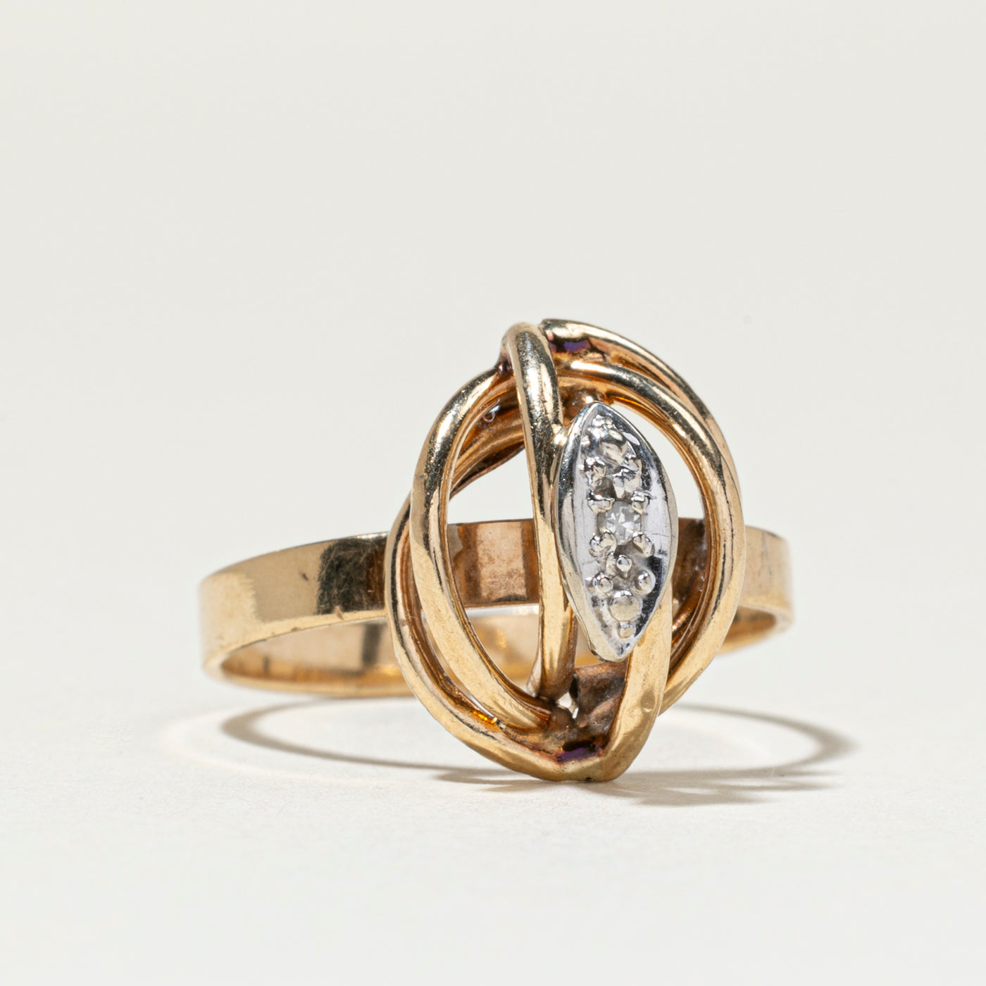 Diamond Abstract Cocktail Ring | SZ 5.75