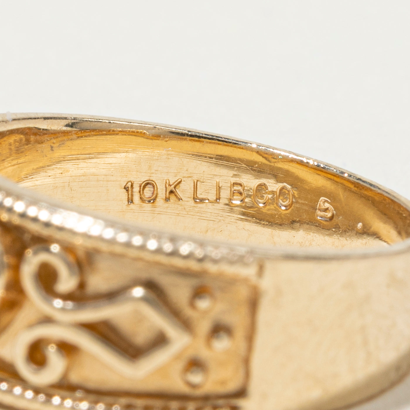 Diamond Heart Scrollwork Ring | SZ 6