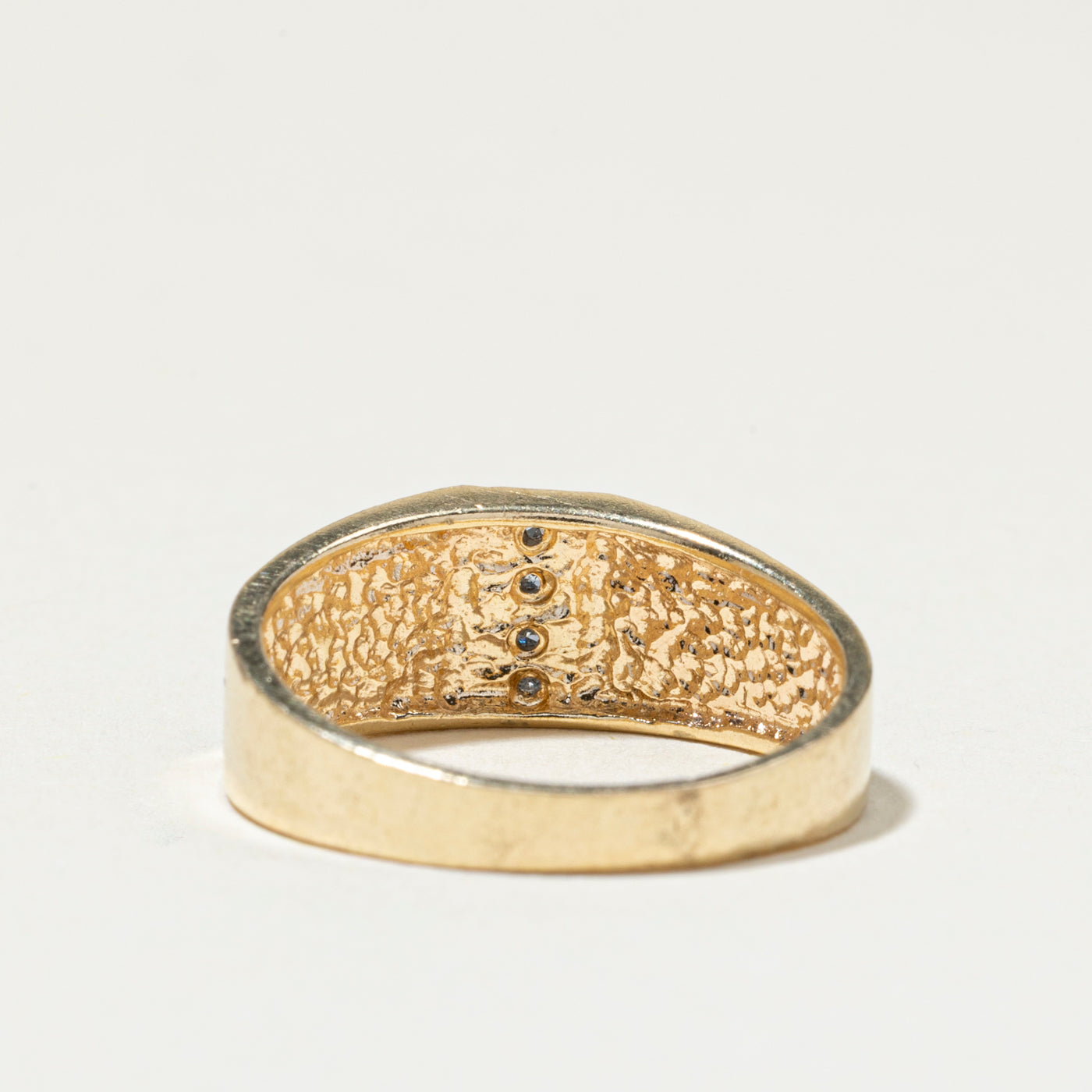 Bague colonne à trois diamants | Taille 5