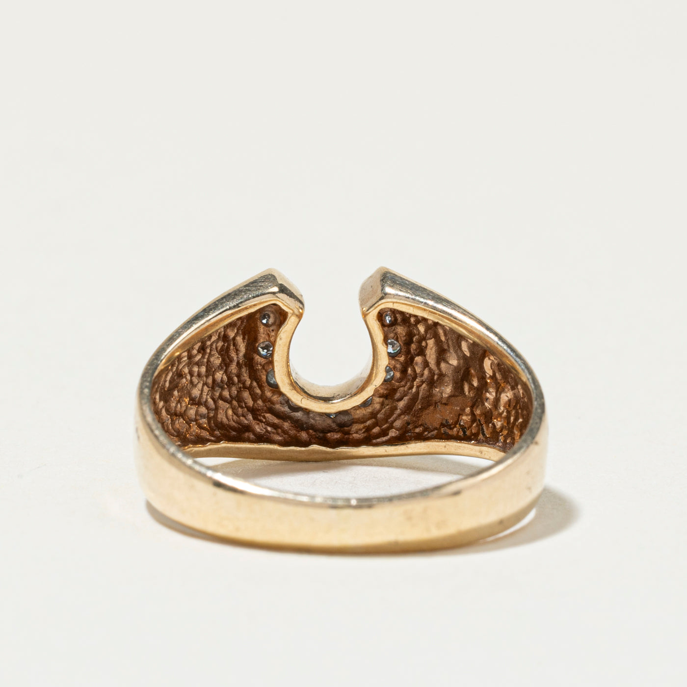 Bague fer à cheval en diamant | Taille 7