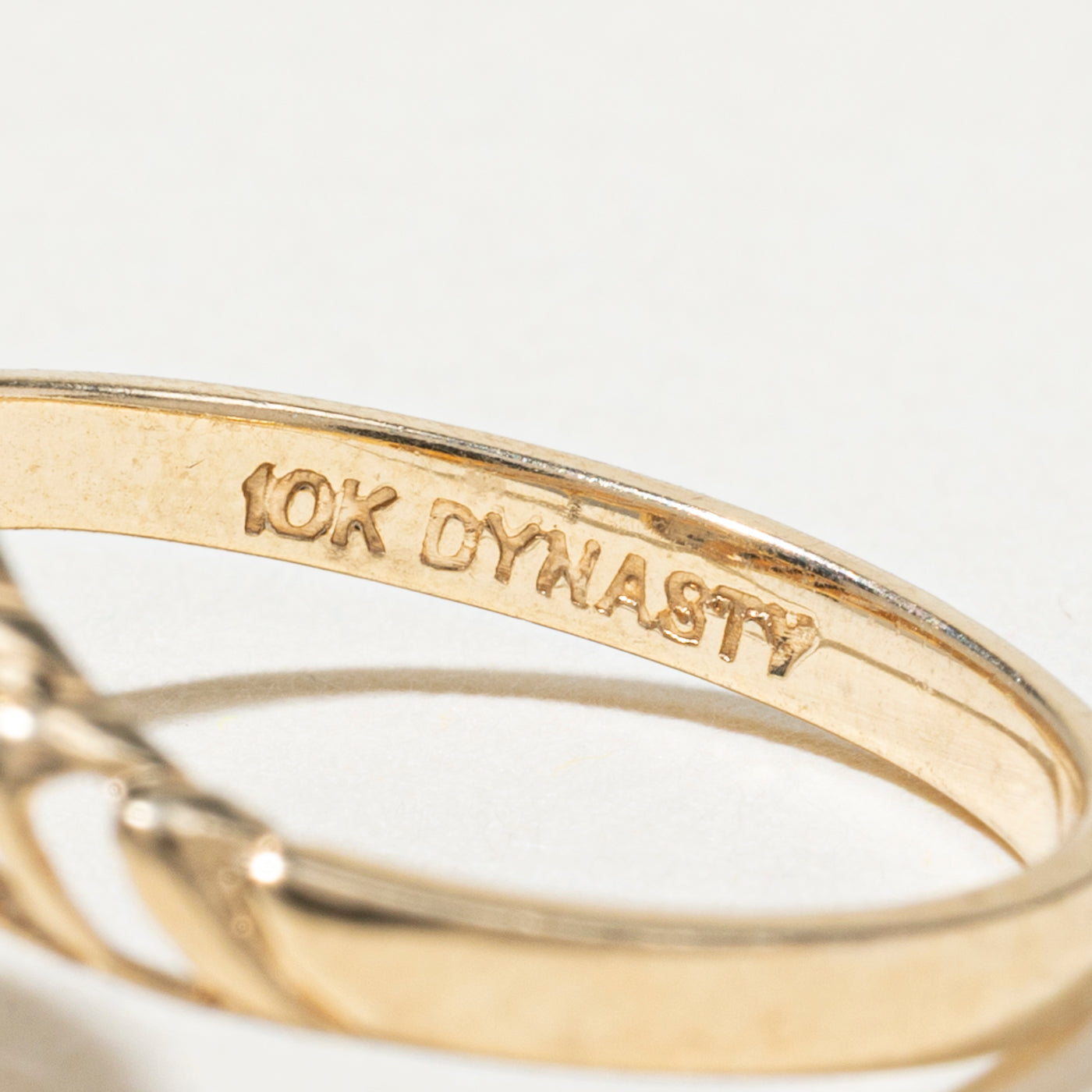 Diamond Open Grooved Bypass Ring | SZ 5.25