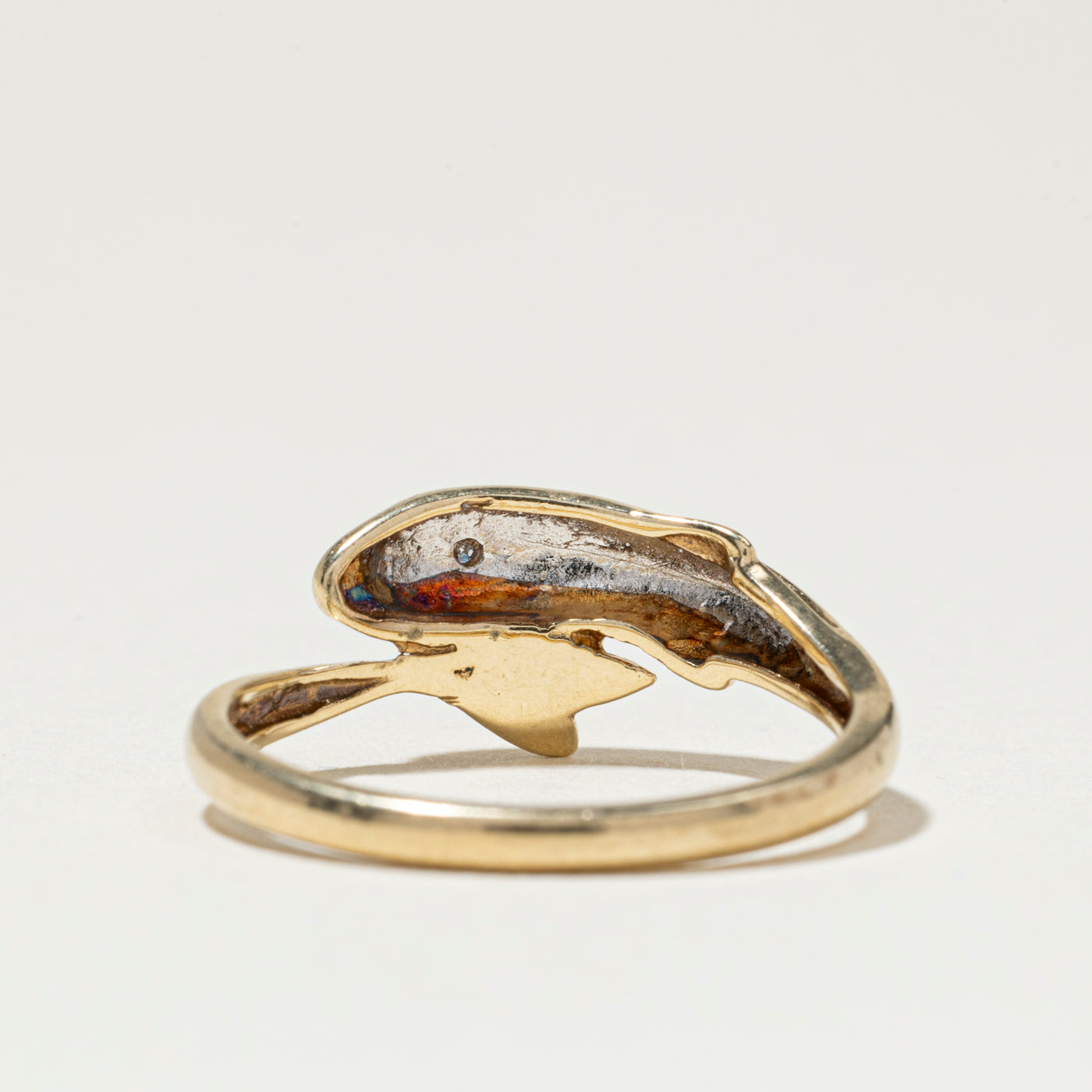 Diamond Dolphin Bypass Ring | SZ 6