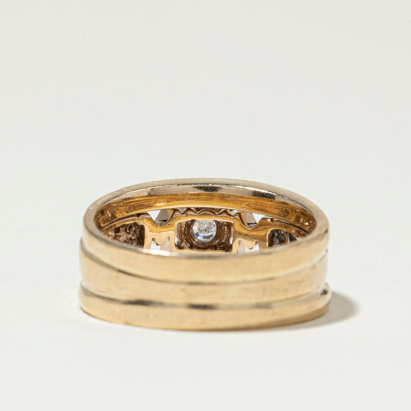 Diamond "MOM" Band | SZ 6.25