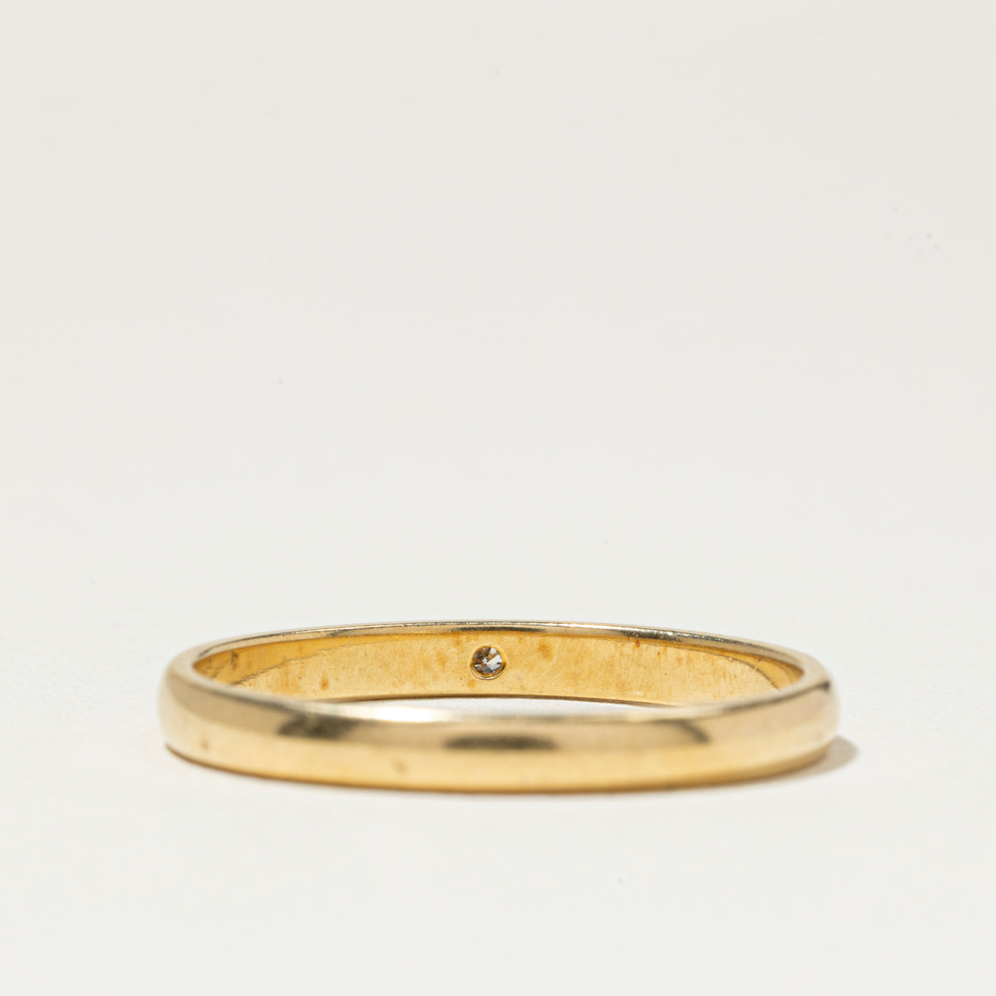 Flush Set Diamond Band | SZ 9.75