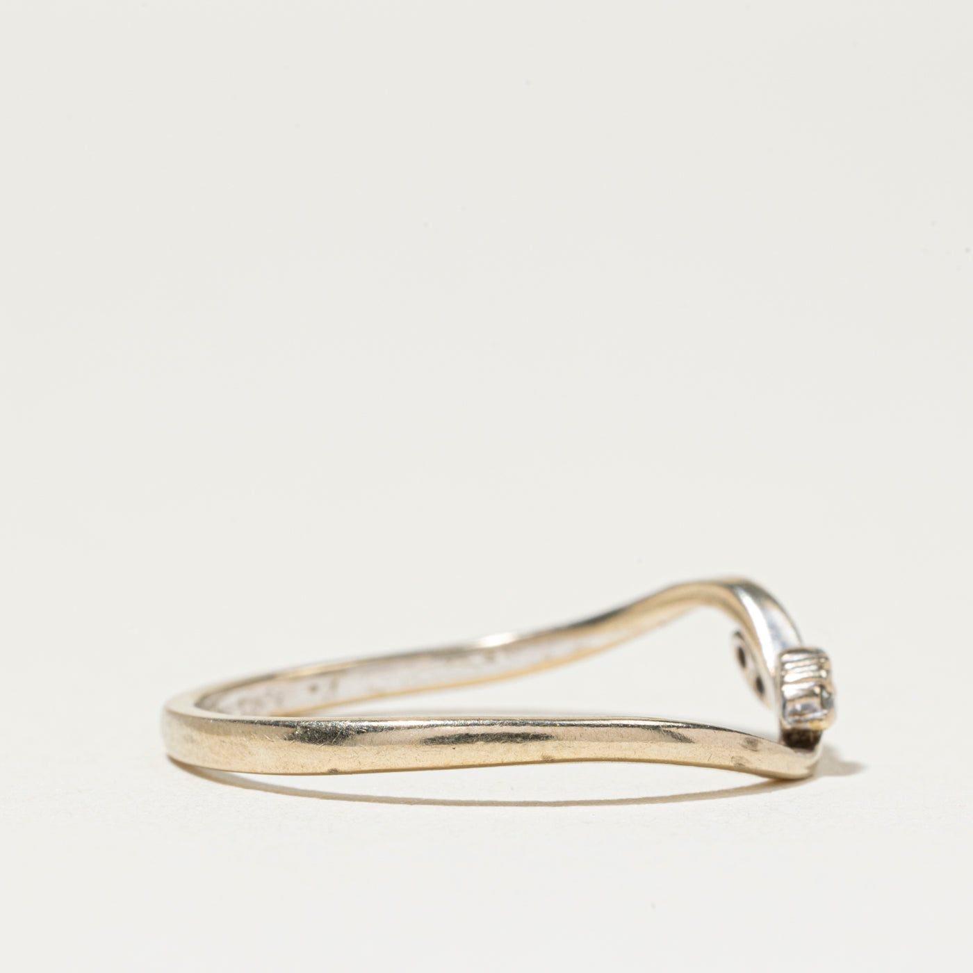 Four Stone Diamond Wave Ring | SZ 7