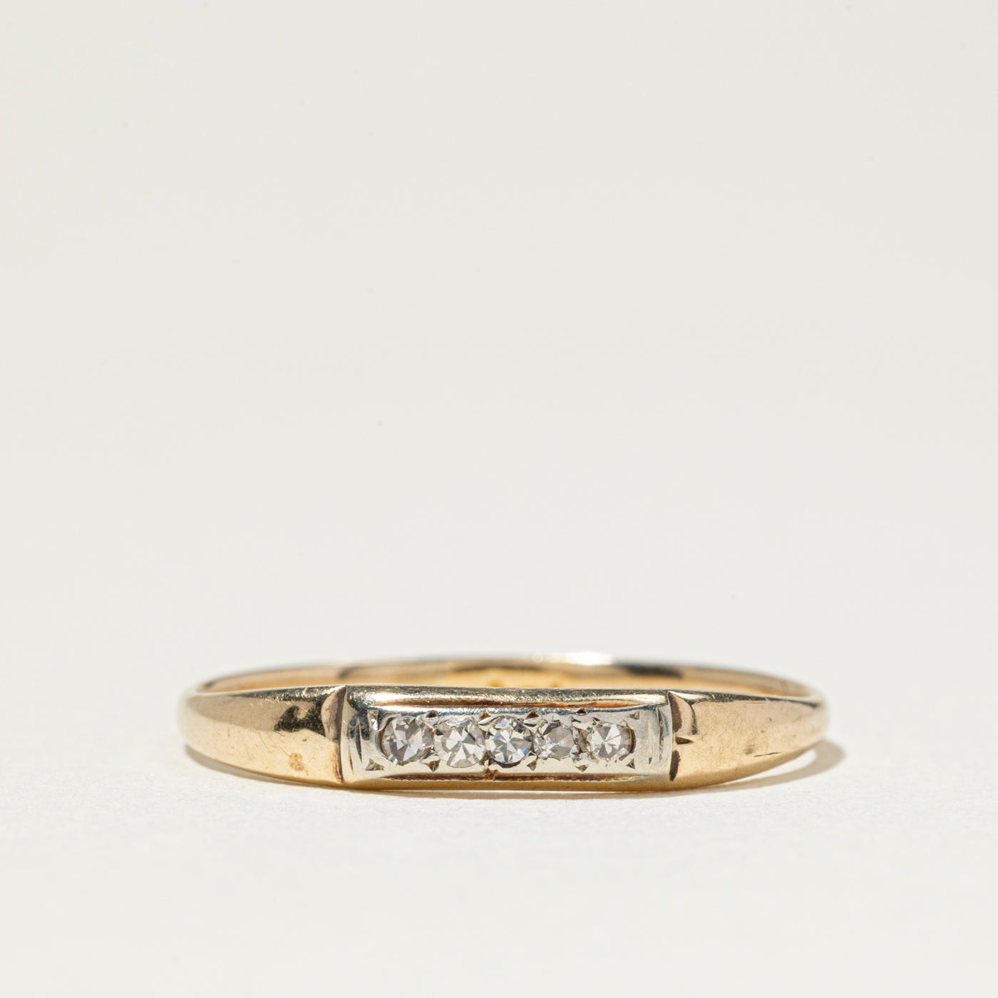 Five Stone Diamond Band | 1.5mm | SZ 6