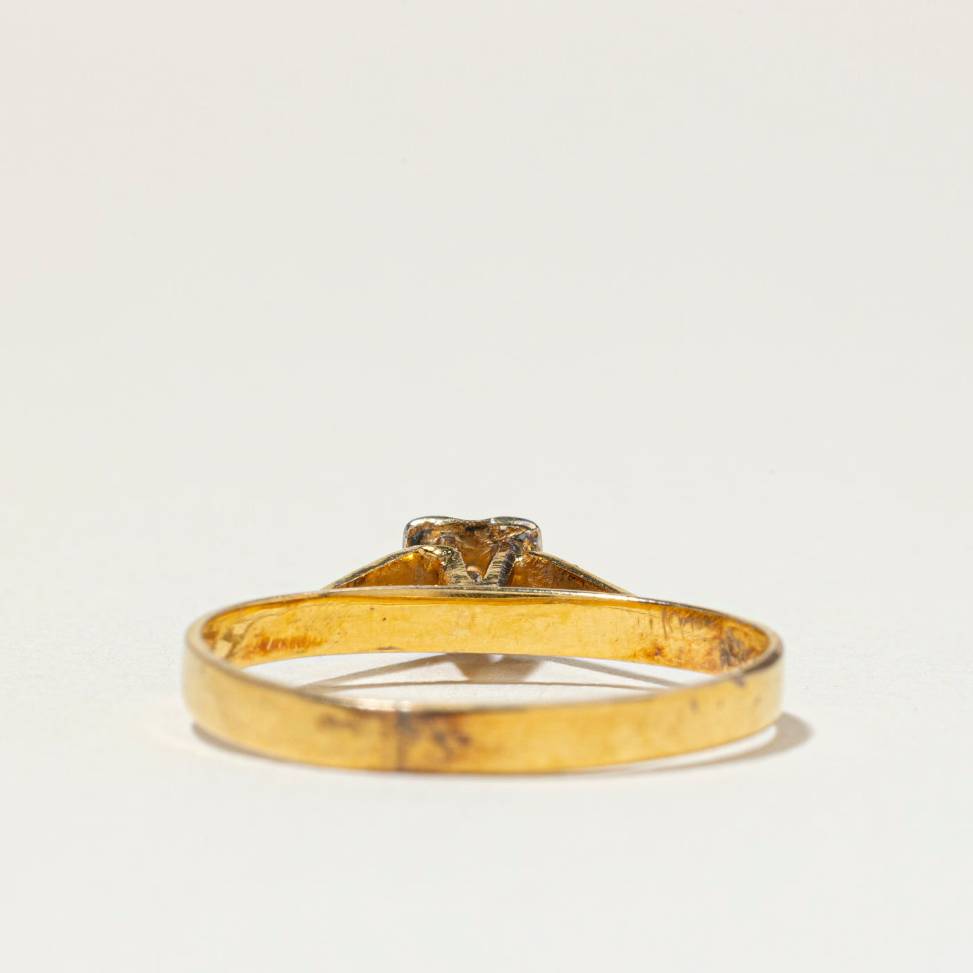 High Set Diamond Cathedral Ring | SZ 7