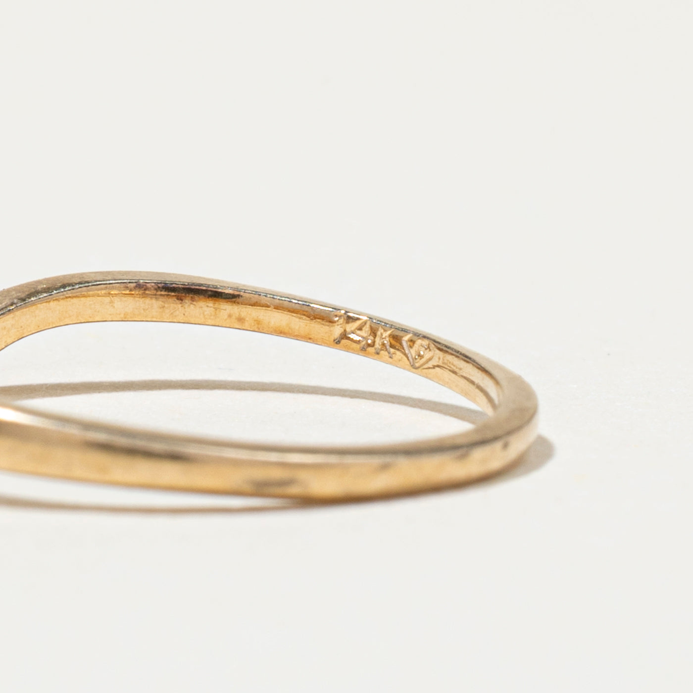 Three Stone Diamond Bypass Ring | SZ 4.25