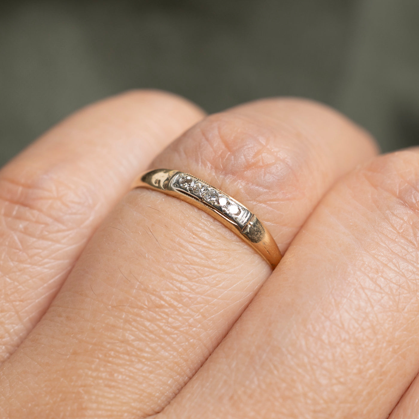Five Stone Diamond Band | 1.5mm | SZ 6