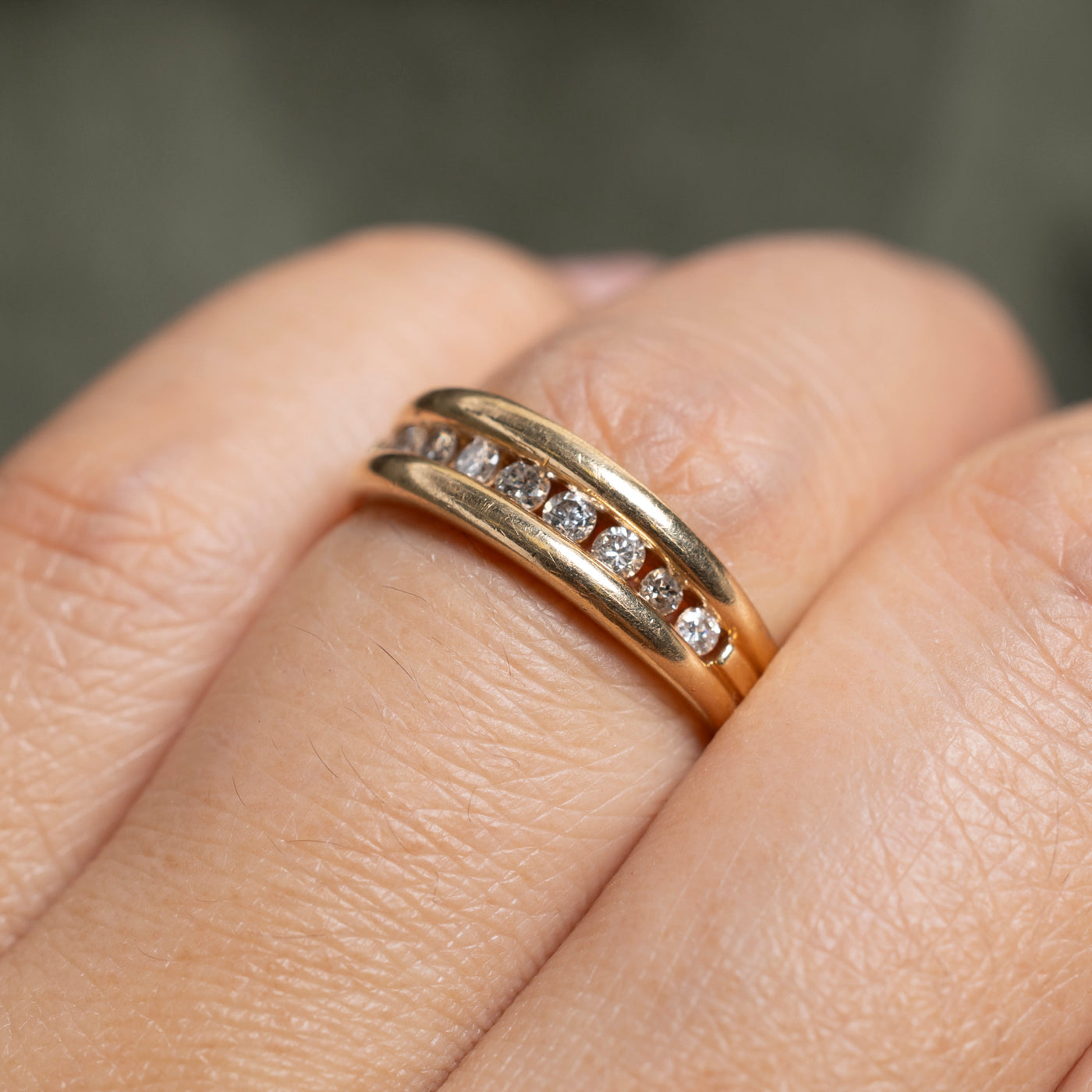 Channel Set Semi Eternity Diamond Band | 5mm | SZ 5.25