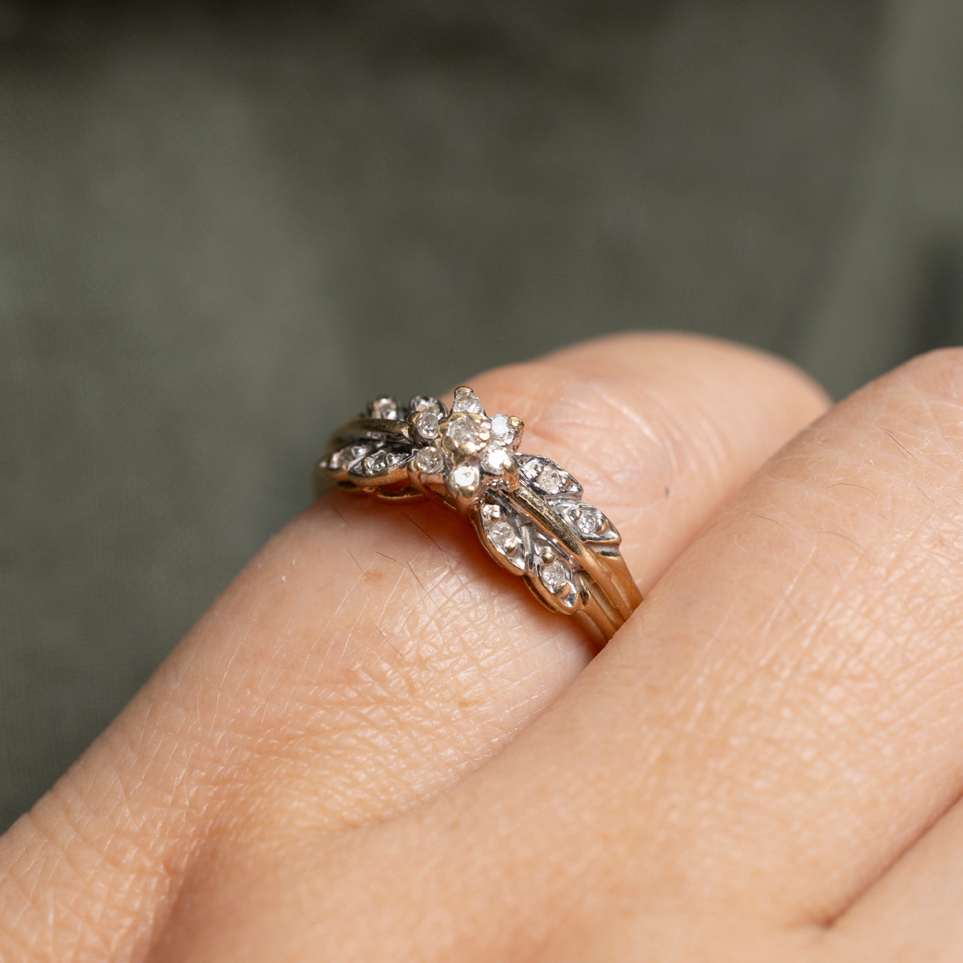 Diamond Petal Cluster Ring | SZ 4.75