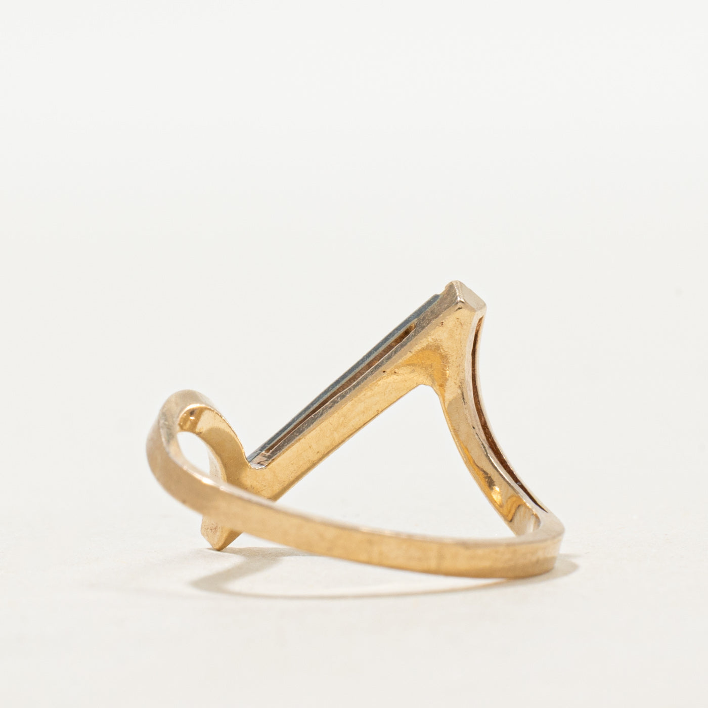 Diagonal Diamond Row Bypass Ring | SZ 5.5