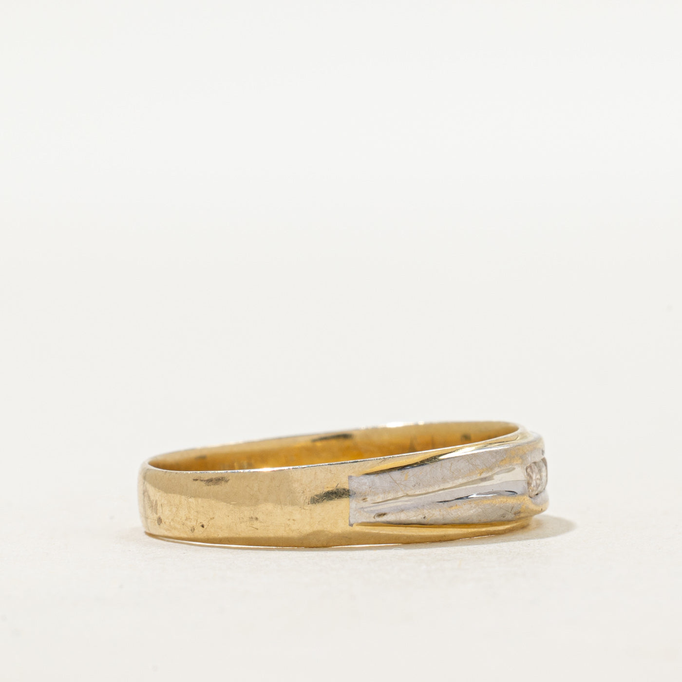 Two Tone Five Stone Diamond Ring | SZ 9.5