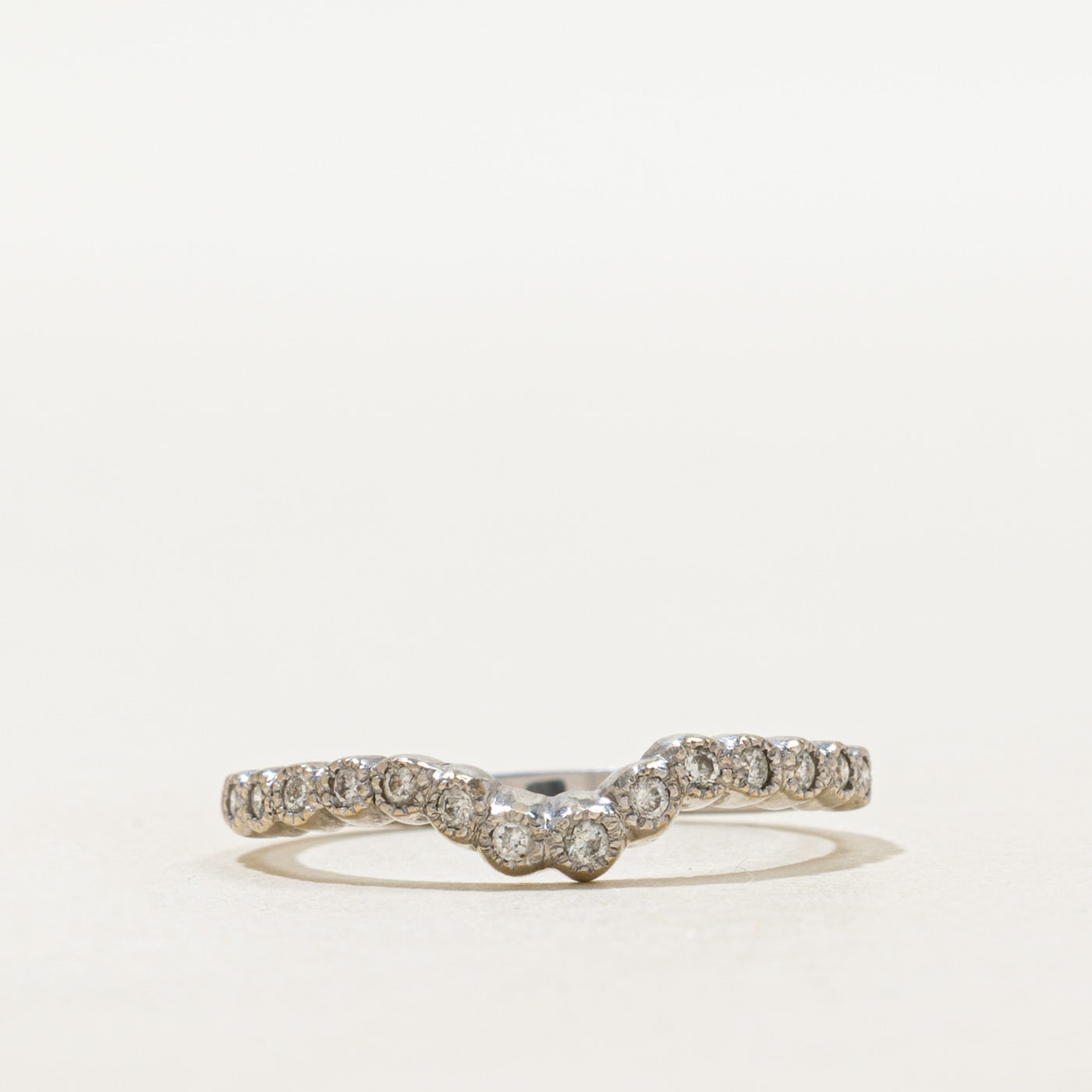 Semi Eternity Diamond Contour Ring | SZ 6