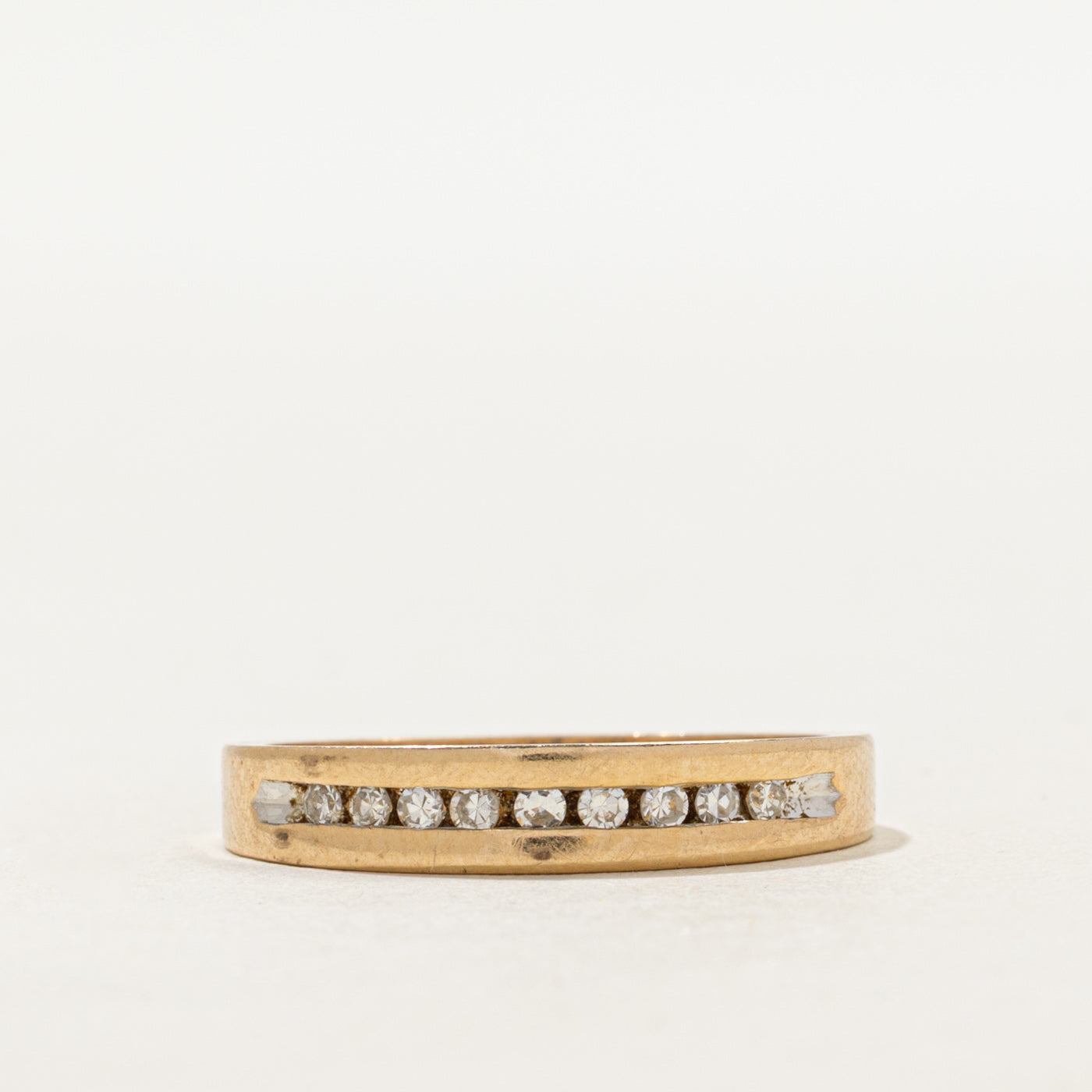 Channel Set Semi Eternity Diamond Band | SZ 7