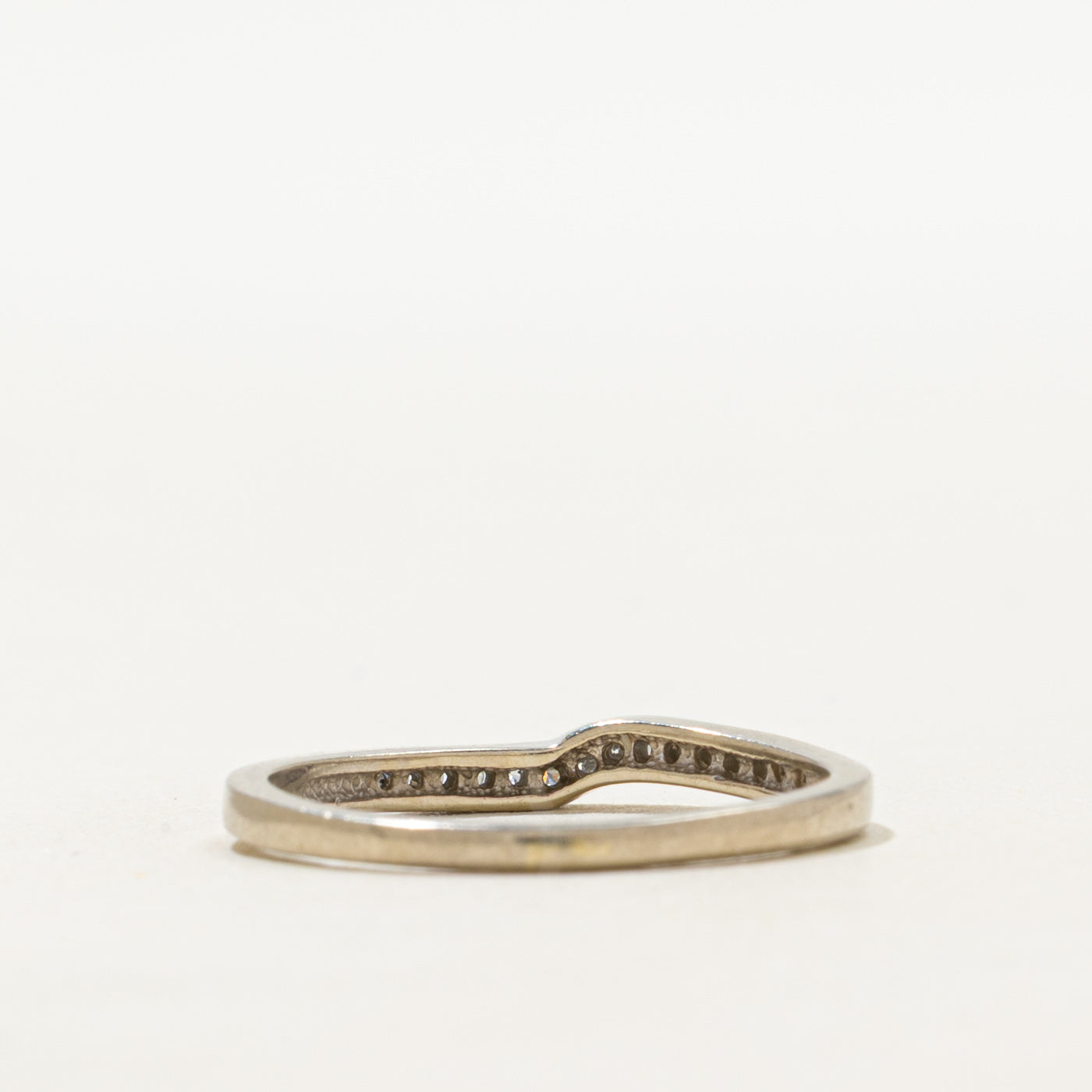 Channel Set Semi Eternity Diamond Contour Ring | SZ 7.5