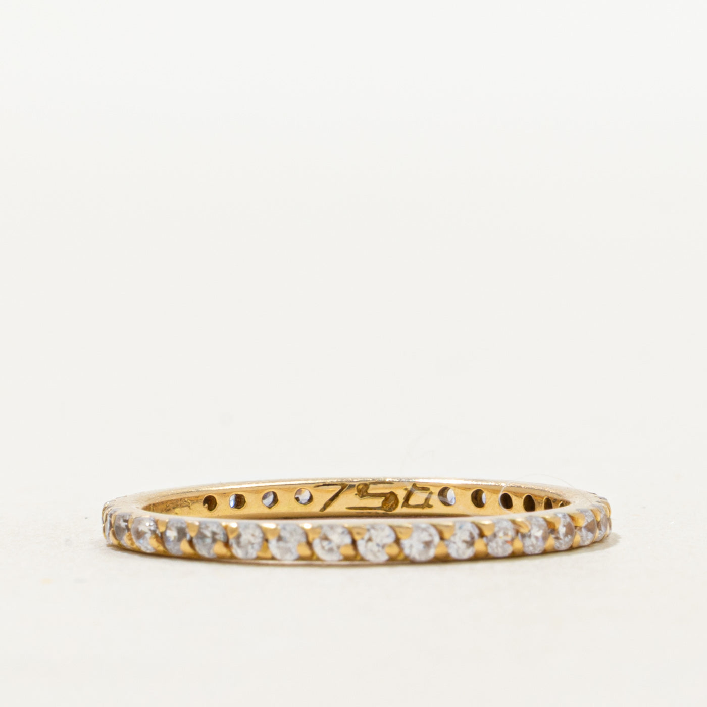 18k Eternity Diamond Band | 1.60mm | SZ 6.5