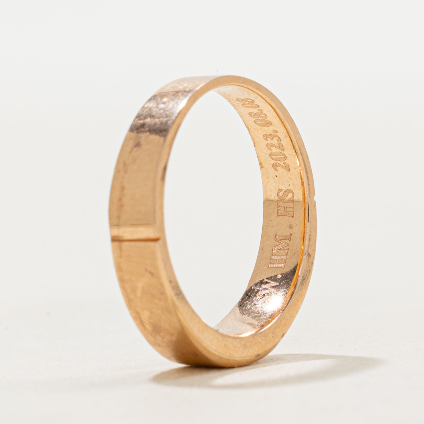 18k Rose Gold Two Stone Diamond Band | 4.65mm | SZ 5.75